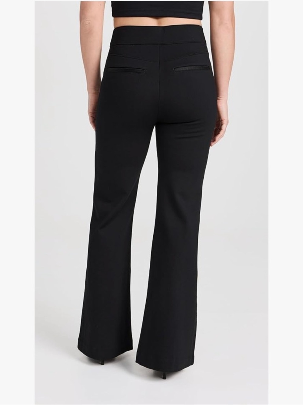 SPANX Black Hi-Rise Flare Pant - Picture 3 of 10